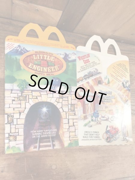 マクドナルドのLittle Engineerのビンテージハッピーミールトイボックス