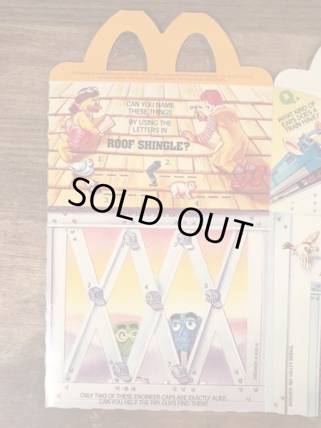 マクドナルドのLittle Engineerのビンテージハッピーミールトイボックス