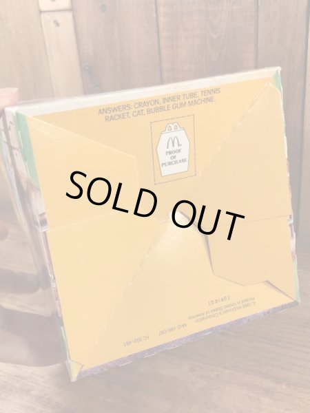 マクドナルドの80年代頃のヴィンテージハッピーミールトイボックス