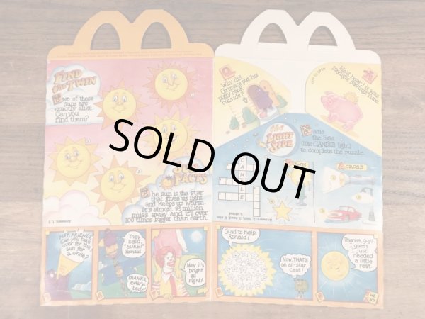 マクドナルドの80年代頃のヴィンテージハッピーミールトイボックス