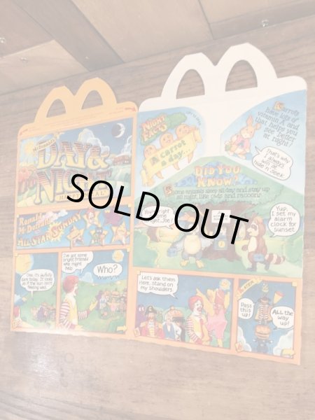 マクドナルドの80年代頃のヴィンテージハッピーミールトイボックス