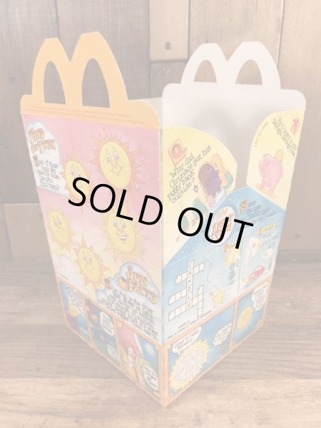 マクドナルドの80年代頃のヴィンテージハッピーミールトイボックス