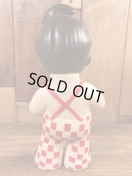 Big Boyの筆記体のヴィンテージコインバンク