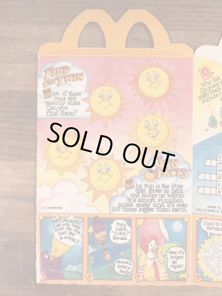 マクドナルドのDay & Nightのビンテージハッピーミールトイボックス