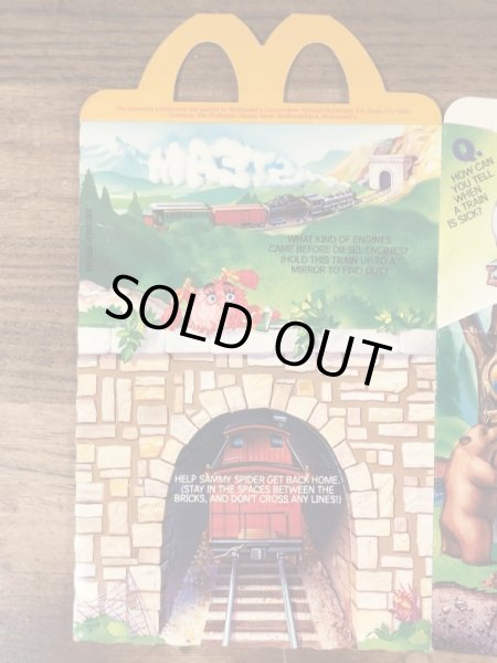 マクドナルドのLittle Engineerのビンテージハッピーミールトイボックス