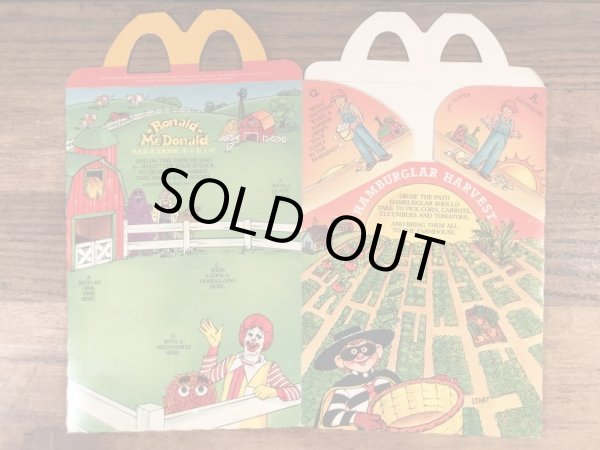 マクドナルドの80年代頃のヴィンテージハッピーミールトイボックス