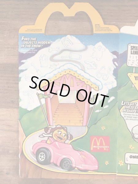 マクドナルドのTurbo Macsのビンテージハッピーミールトイボックス