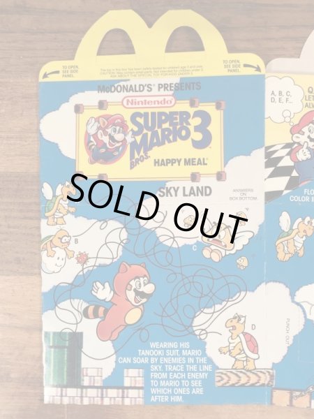 マクドナルドのSuper Mario Bros. 3のビンテージハッピーミールトイボックス