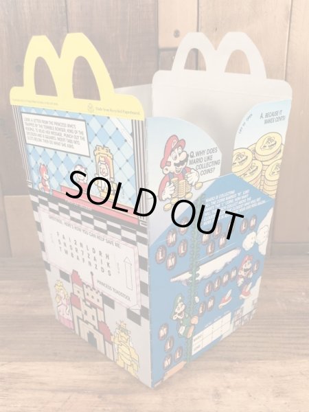 マクドナルドのスーパーマリオ3のヴィンテージハッピーミールトイボックス