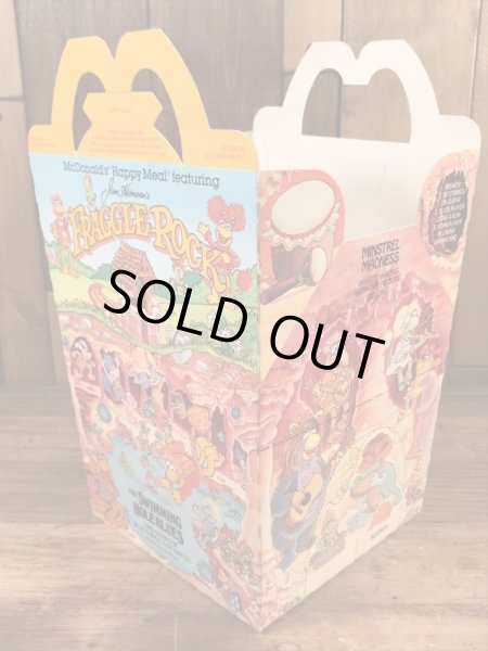 マクドナルドのFraggle Rockのビンテージハッピーミールトイボックス