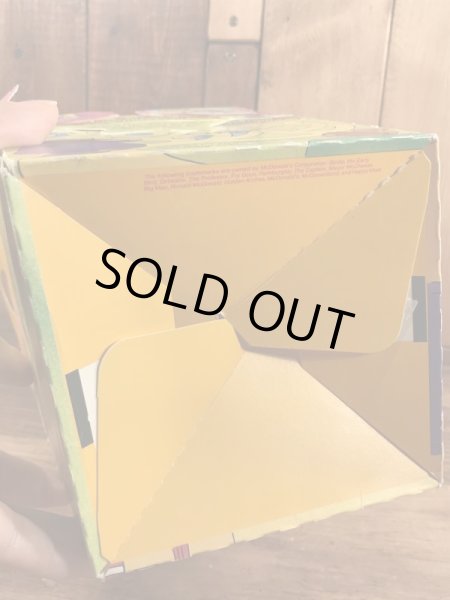 マクドナルドの80年代頃のヴィンテージハッピーミールトイボックス