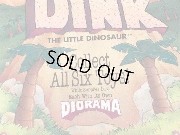 マクドナルドのDink The Little Dinosaurのビンテージハッピーミールトイボックス