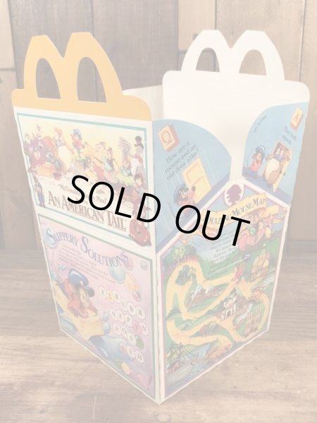 マクドナルドのAn American Tailのビンテージハッピーミールトイボックス