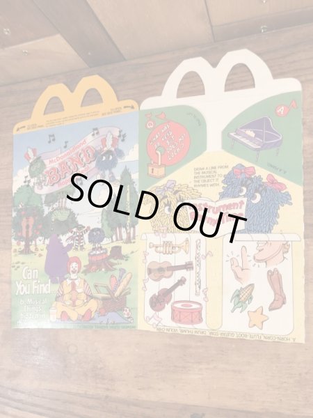 マクドナルドの80年代頃のヴィンテージハッピーミールトイボックス