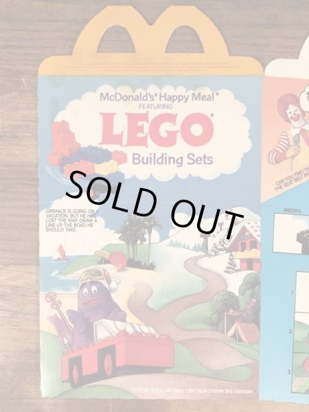 マクドナルドのLego Building Setsのビンテージハッピーミールトイボックス