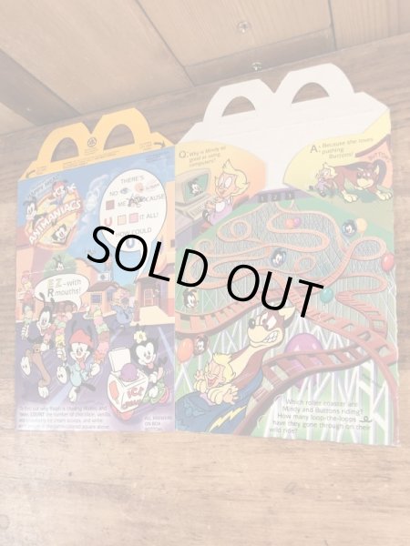 マクドナルドのアニマニアックスのヴィンテージハッピーミールトイボックス