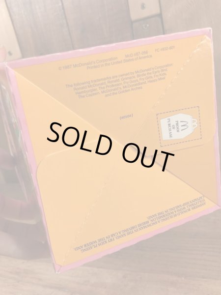 マクドナルドの80年代頃のヴィンテージハッピーミールトイボックス