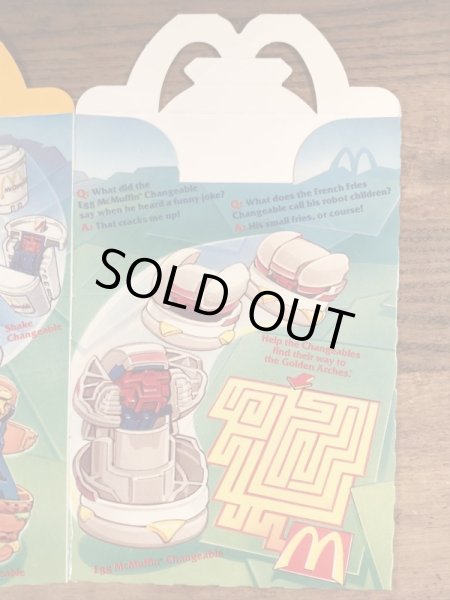 マクドナルドの80年代頃のヴィンテージハッピーミールトイボックス
