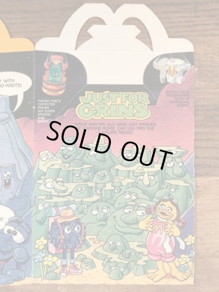 マクドナルドのニューフードチェンジャブルズのヴィンテージハッピーミールトイボックス