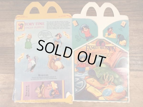 マクドナルドのアメリカ物語のヴィンテージハッピーミールトイボックス