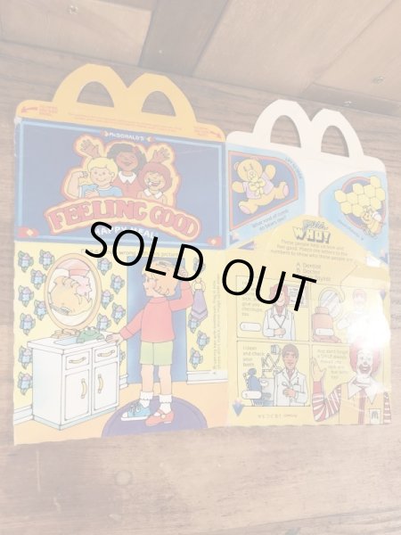 マクドナルドのFeeling Goodのビンテージハッピーミールトイボックス