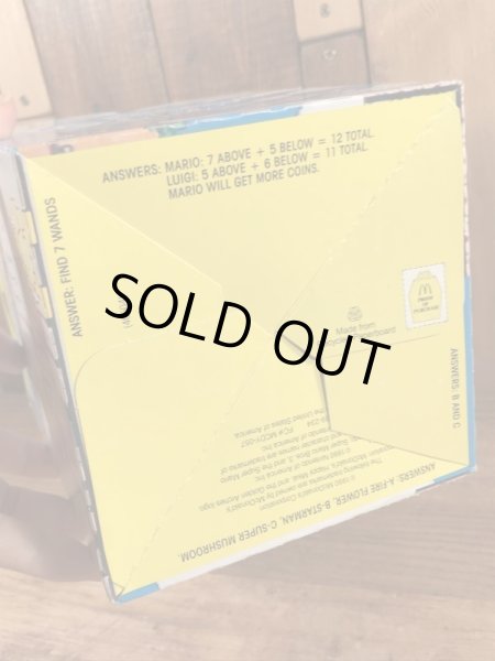 マクドナルドのスーパーマリオ3のヴィンテージハッピーミールトイボックス