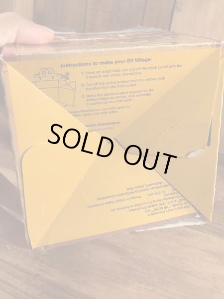 マクドナルドのサンタクロースザムービーのヴィンテージハッピーミールトイボックス