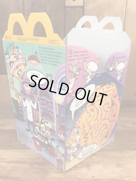 マクドナルドのAnimaniacsのビンテージハッピーミールトイボックス