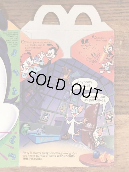 マクドナルドのアニマニアックスのヴィンテージハッピーミールトイボックス