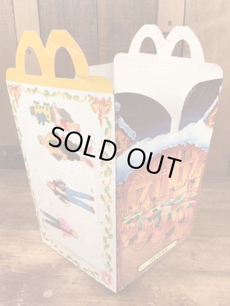 マクドナルドのサンタクロースザムービーのヴィンテージハッピーミールトイボックス