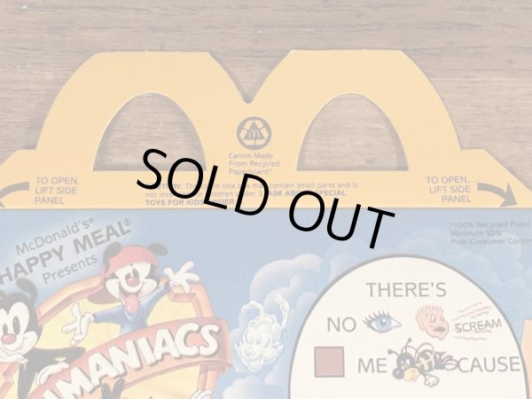 マクドナルドのアニマニアックスのヴィンテージハッピーミールトイボックス