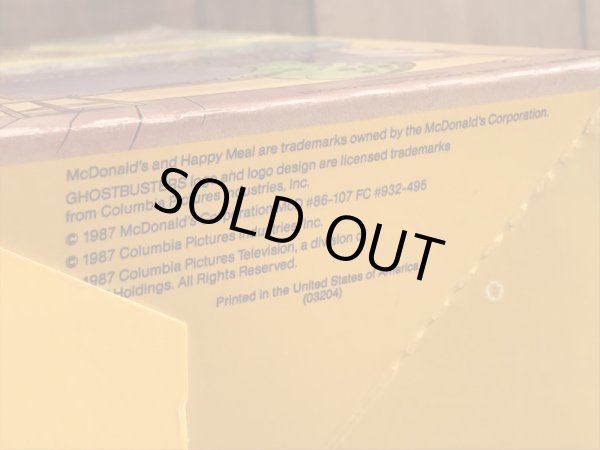 マクドナルドのThe Real Ghostbustersのビンテージハッピーミールトイボックス