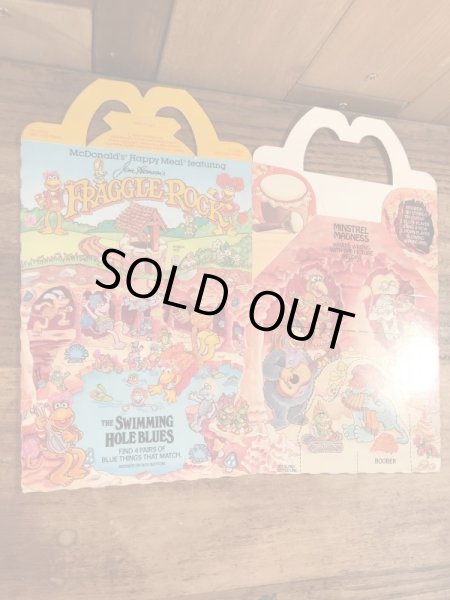 マクドナルドのFraggle Rockのビンテージハッピーミールトイボックス