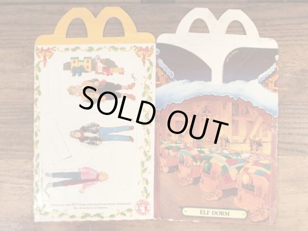 マクドナルドのサンタクロースザムービーのヴィンテージハッピーミールトイボックス