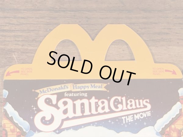 マクドナルドのサンタクロースザムービーのヴィンテージハッピーミールトイボックス