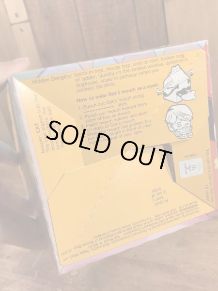 マクドナルドのアニマニアックスのヴィンテージハッピーミールトイボックス