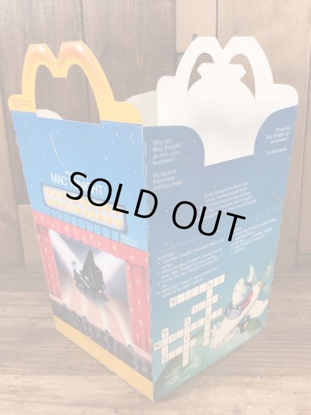 マクドナルドのマックトゥナイトのヴィンテージハッピーミールトイボックス