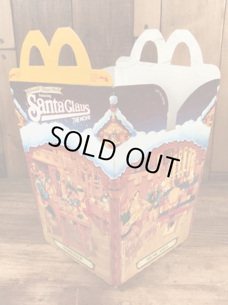 マクドナルドのSanta Claus The Movieのビンテージハッピーミールトイボックス