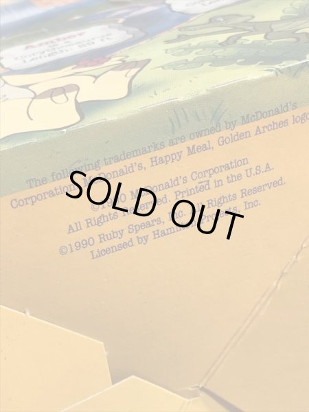 マクドナルドのDink The Little Dinosaurのビンテージハッピーミールトイボックス