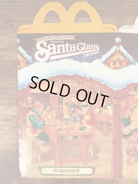 マクドナルドのSanta Claus The Movieのビンテージハッピーミールトイボックス