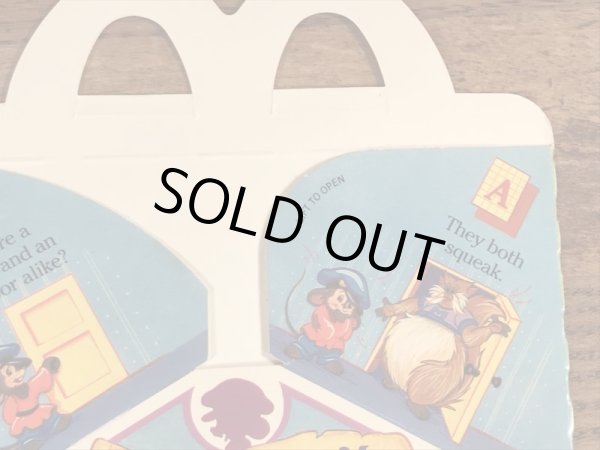 マクドナルドのアメリカ物語のヴィンテージハッピーミールトイボックス