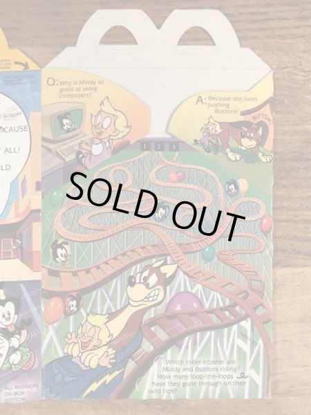 マクドナルドのアニマニアックスのヴィンテージハッピーミールトイボックス