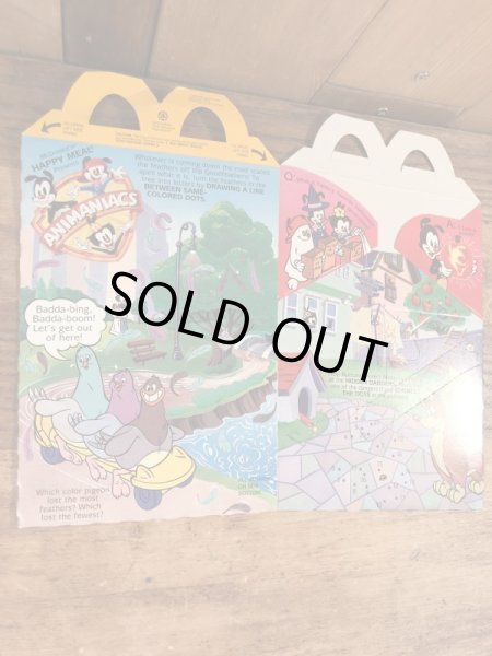 マクドナルドのAnimaniacsのビンテージハッピーミールトイボックス