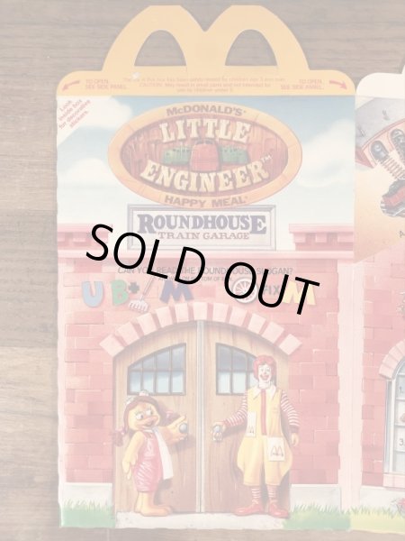マクドナルドのLittle Engineerのビンテージハッピーミールトイボックス