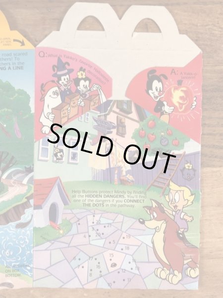 マクドナルドのアニマニアックスのヴィンテージハッピーミールトイボックス