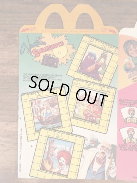 マクドナルドのLego Building Setsのビンテージハッピーミールトイボックス