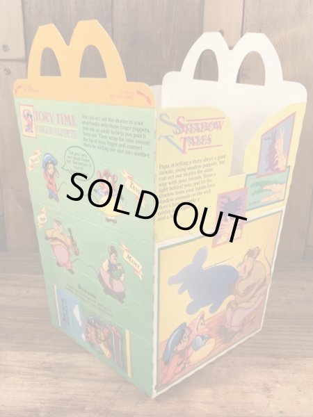 マクドナルドのアメリカ物語のヴィンテージハッピーミールトイボックス