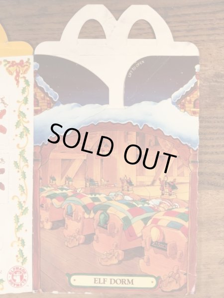 マクドナルドのサンタクロースザムービーのヴィンテージハッピーミールトイボックス