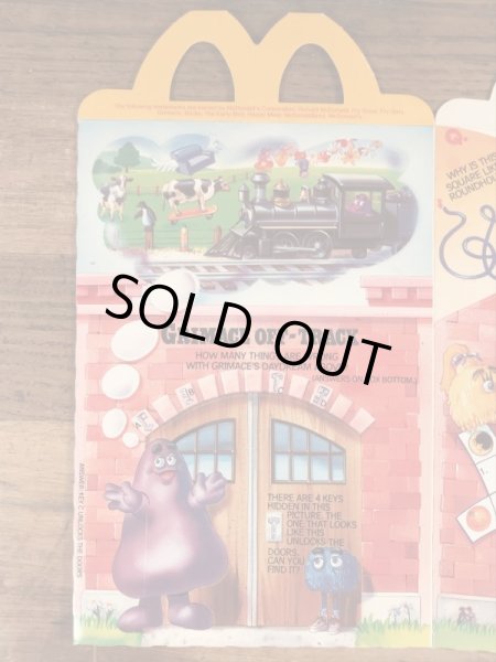 マクドナルドのLittle Engineerのビンテージハッピーミールトイボックス