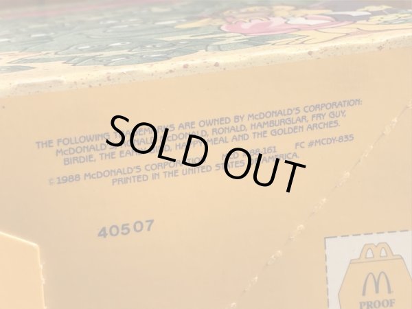 マクドナルドのNew Food Changeablesのビンテージハッピーミールトイボックス